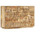 Rustika Rowe -  Alphabet Cabinet with 6 Drawers 120x35x79 cm Solid Mango Wood